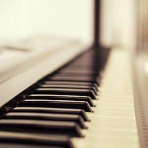 A Classic Close Up Of Piano Keys With A Soft Focus Effect, Highlighting The Black And White Keys.