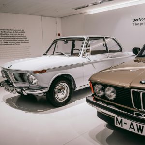 Vintage BMW Cars Showcased In Munich Museum Exhibit.