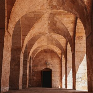 Stone Archways In An Ancient Historical Building In Mardin, Türkiye.