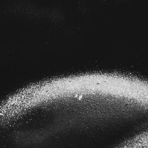 Monochrome Abstract Background With A Textured Space Exploration Theme.