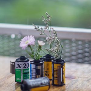 Vintage Film Canisters As Slow Motion Memories