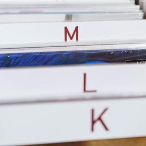 Close Up Of Vinyl Records Organized Alphabetically In A Vintage Music Shop.