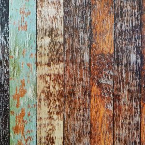 Vibrant Multicolor Rustic Wood Plank Texture Ideal For Backgrounds